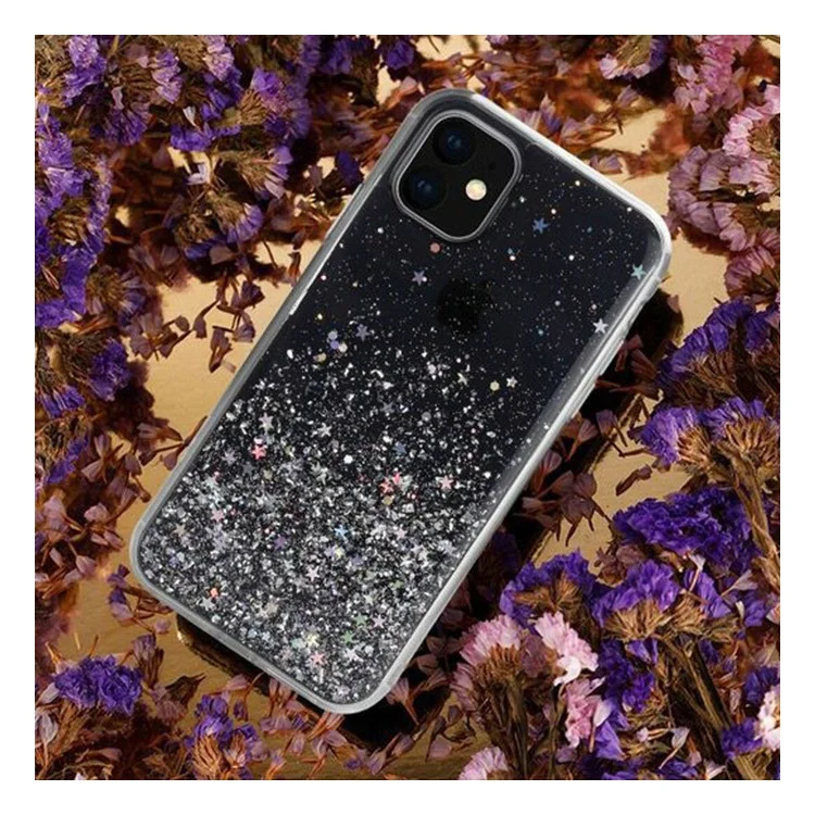 Glitter Sequins Inlaid Style TPU Phone Casing for iPhone 11 Pro 5.8-inch - Black