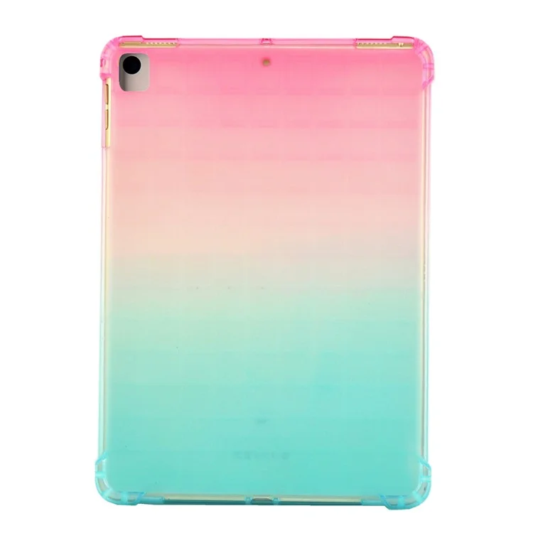 Farbenfrohe Luftpolster-TPU-Schutzhülle für iPad 10.2 (2021)/(2020)/(2019)/Pro 10.5 Zoll (2017)/Air 10.5 Zoll (2019)/Pro 10.5 Zoll (2017)/Air 10.5 Zoll (2019) - Pink/Grün
