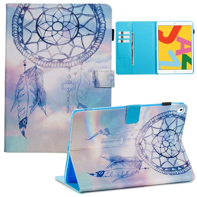 Pattern Printing Leather Wallet Stand Tablet Case for iPad 10.2 (2021)/(2020)/(2019) - Dream Catcher