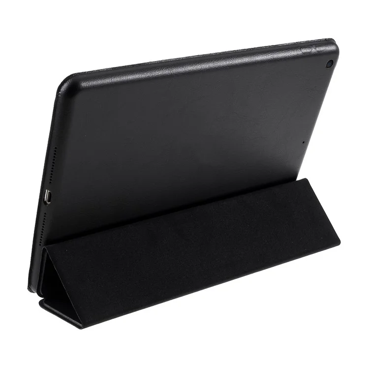 PU Leather Trifold Folio Shockproof Stand Cover Case for iPad 10.2 (2021) / (2020) / (2019) - Black