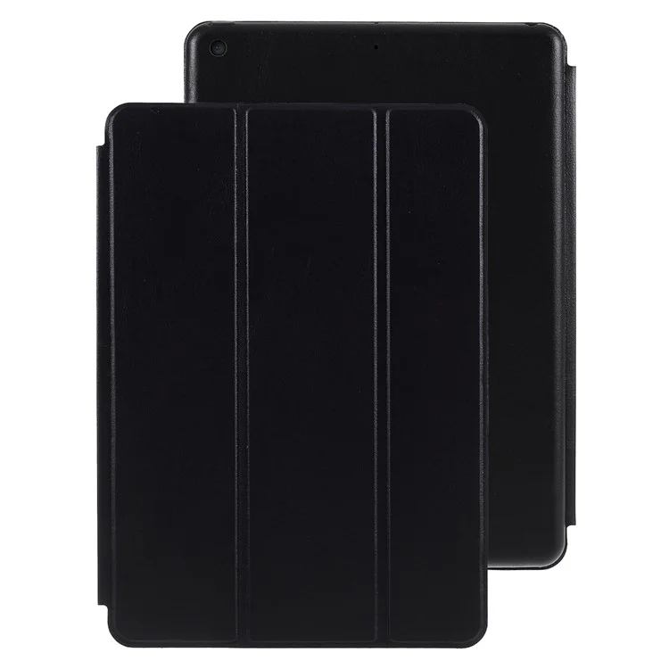PU Leather Trifold Folio Shockproof Stand Cover Case for iPad 10.2 (2021) / (2020) / (2019) - Black