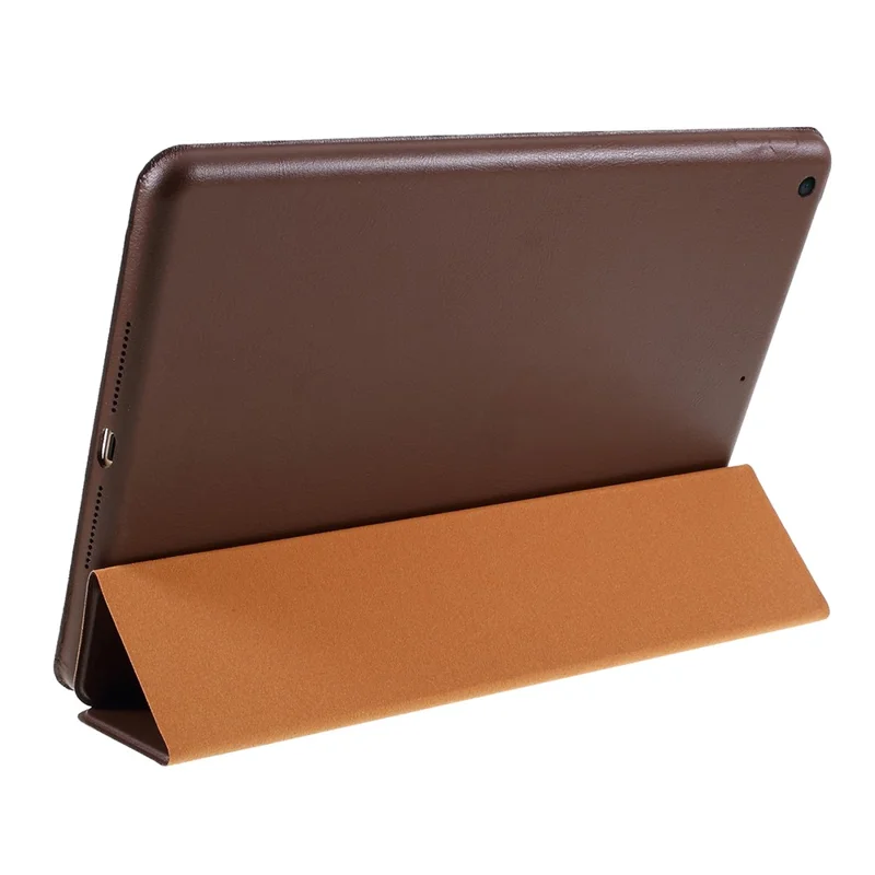 PU Leather Trifold Folio Shockproof Stand Cover Case for iPad 10.2 (2021) / (2020) / (2019) - Coffee