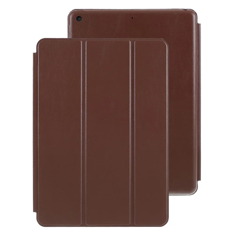 PU Leather Trifold Folio Shockproof Stand Cover Case for iPad 10.2 (2021) / (2020) / (2019) - Coffee