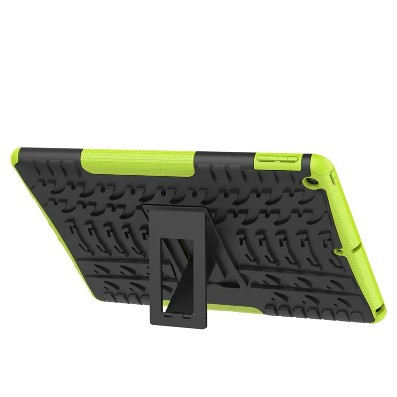 Anti-slip PC + TPU Hybrid Case med støttefod til iPad 10,2 (2021)/(2020)/(2019) - Grøn