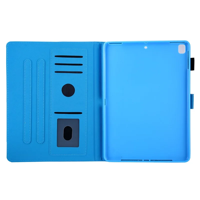 Pattern Printing Card Slots Stand Leather Tablet Case for iPad 10.2 (2021)/(2020)/(2019) - Cat Face