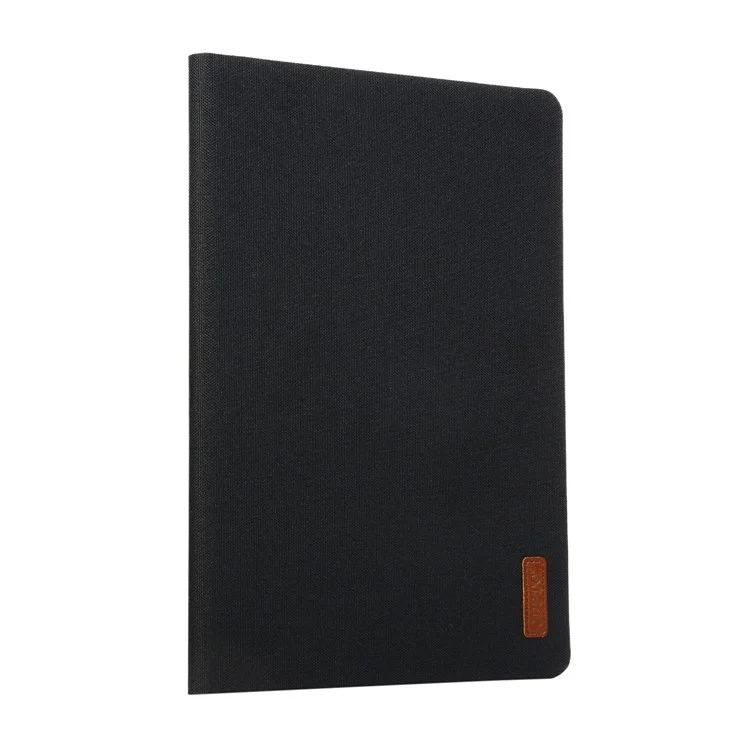 JFPTC Cloth Texture Smart Stand Leather Tablet Case Shell für iPad 10.2 (2021)/(2020)/(2019) - Schwarz