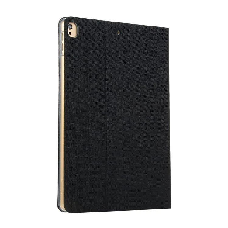 JFPTC Cloth Texture Smart Stand Leather Tablet Case Shell für iPad 10.2 (2021)/(2020)/(2019) - Schwarz