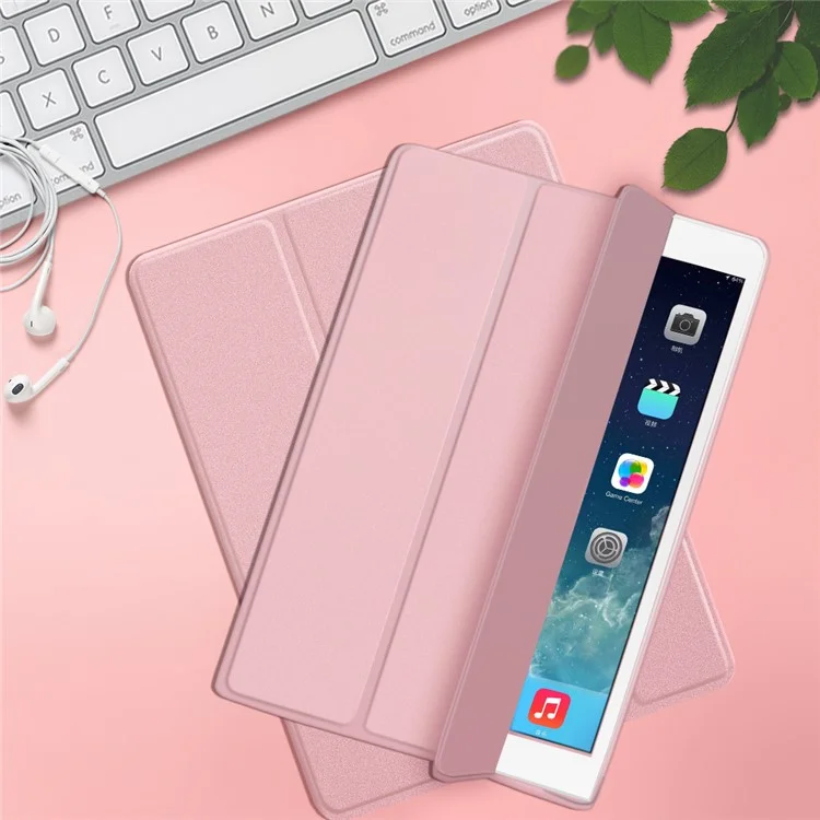 Трехстворчатая подставка Smart Wake/Sleep Leather Case [с отсеком для хранения Apple Pencil] для iPad 10.2 (2021)/(2020)/(2019)/ Air 10.5 дюйма (2019) / Pro 10.5 дюйма (2017) - Rose Gold