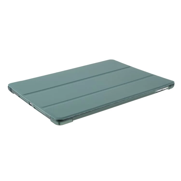 Tri-fold Stand Smart Wake/Sleep Leather Case [with Apple Pencil Storage Groove] for iPad 10.2 (2021)/(2020)/(2019)/ Air 10.5 inch (2019) / Pro 10.5-inch (2017) - Dark Green
