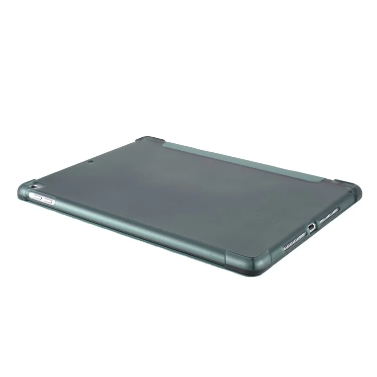 Tri-fold Stand Smart Wake/Sleep Leather Case [with Apple Pencil Storage Groove] for iPad 10.2 (2021)/(2020)/(2019)/ Air 10.5 inch (2019) / Pro 10.5-inch (2017) - Dark Green
