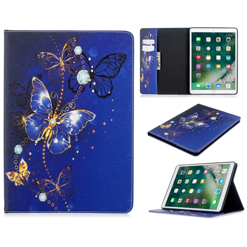 Pattern Printing Wallet Stand Leather Tablet Case for iPad 10.2 (2021)/(2020)/(2019) - Beautiful Butterfly