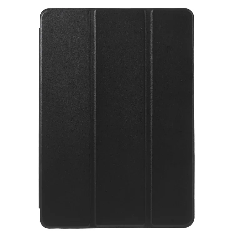 For iPad Air 2 Tri-fold Smart Leather Cover with TPU Back Case - Black