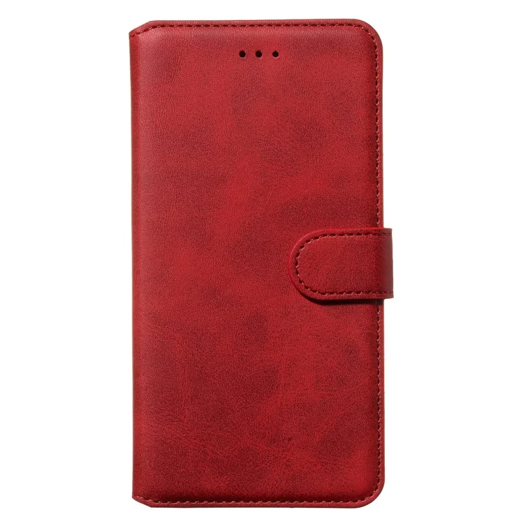 Cell Phone Leather Wallet Stand Case for iPhone 11 6.1 inch - Red