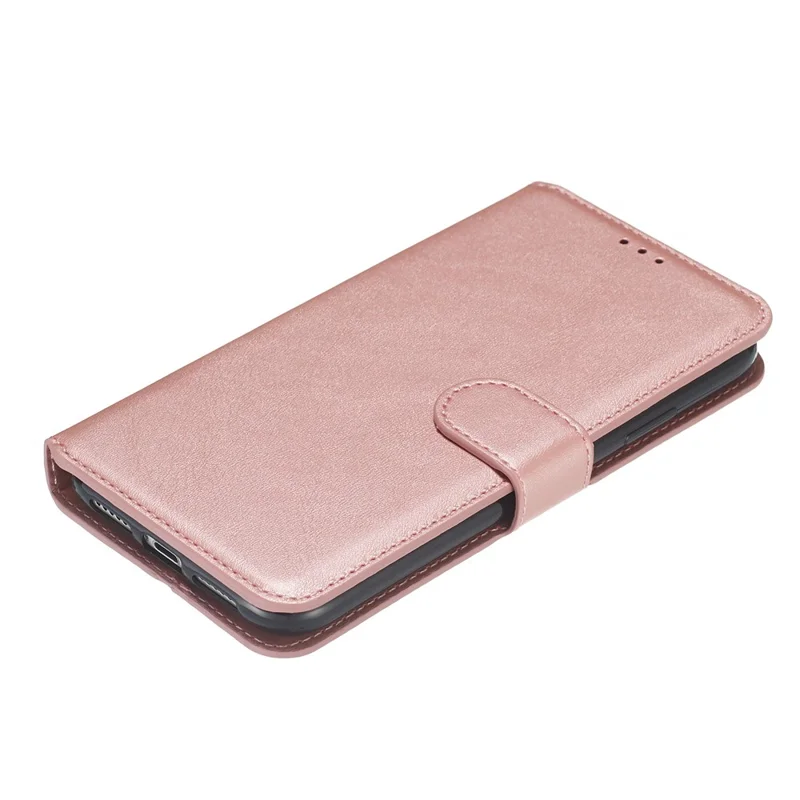 Cell Phone Leather Wallet Stand Case for iPhone 11 6.1 inch - Rose Gold