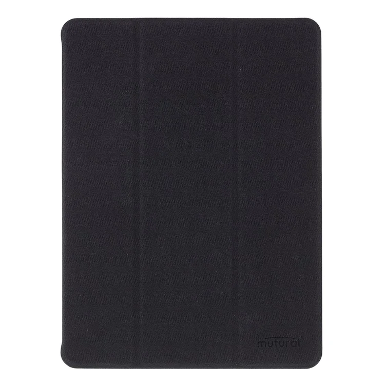 MUTURAL Auto Wake Sleep Stand Smart Leather Tablet Case for iPad 10.2 (2021)/(2020)/(2019) - Black