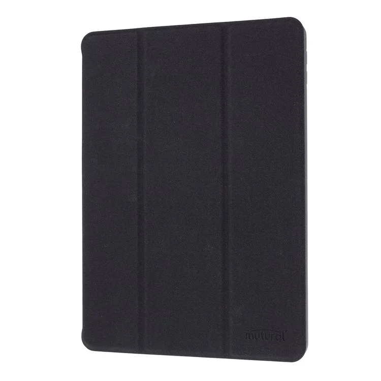 MUTURAL Auto Wake Sleep Stand Smart Leather Tablet Case for iPad 10.2 (2021)/(2020)/(2019) - Black