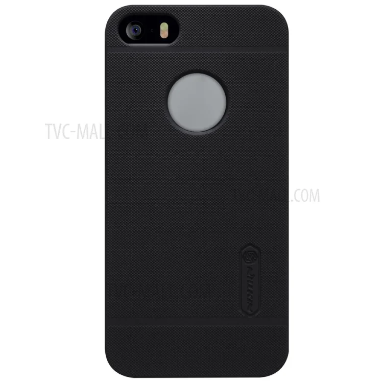 NILLKIN Super Frosted Shield Hard Case for iPhone SE 5s 5 + Screen Protector - Black