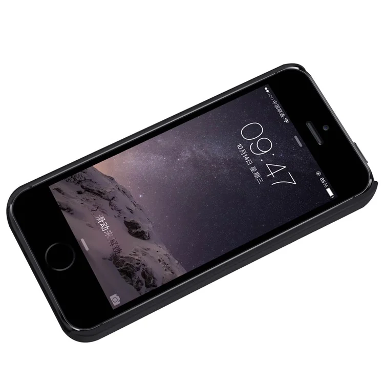 NILLKIN Super Frosted Shield Hard Case for iPhone SE 5s 5 + Screen Protector - Black