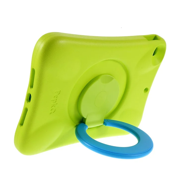 PEPKOO Shock-proof 360° Swivel Kickstand EVA Tablet Case for iPad 10.2 (2020)/(2019) - Green