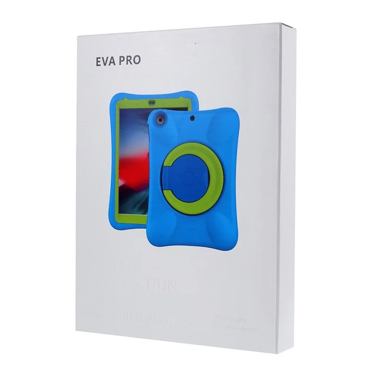 Housse de tablette Pepkoo Shock-proof 360° Swivel Kickstand EVA pour iPad 10.2 (2020)/(2019) - Vert