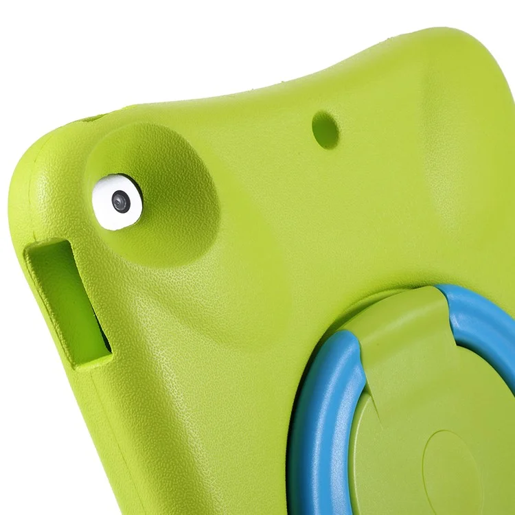Housse de tablette Pepkoo Shock-proof 360° Swivel Kickstand EVA pour iPad 10.2 (2020)/(2019) - Vert