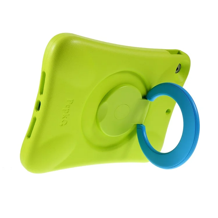 PEPKOO Shock-proof 360° Swivel Kickstand EVA Tablet Case for iPad 10.2 (2020)/(2019) - Green