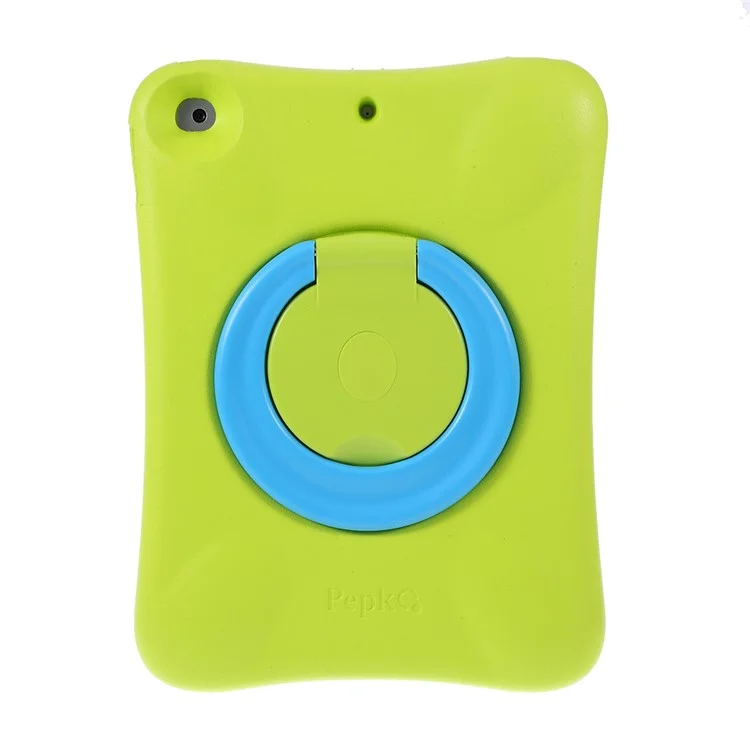 PEPKOO Shock-proof 360° Swivel Kickstand EVA Tablet Case for iPad 10.2 (2020)/(2019) - Green