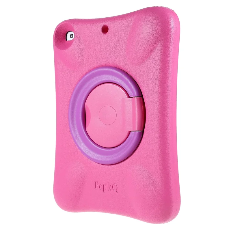 PEPKOO Shock-proof 360° Swivel Kickstand EVA Tablet Case for iPad 10.2 (2020)/(2019) - Pink