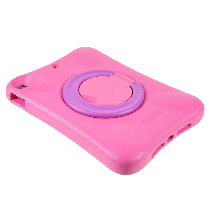 PEPKOO Shock-proof 360° Swivel Kickstand EVA Tablet Case for iPad 10.2 (2020)/(2019) - Pink