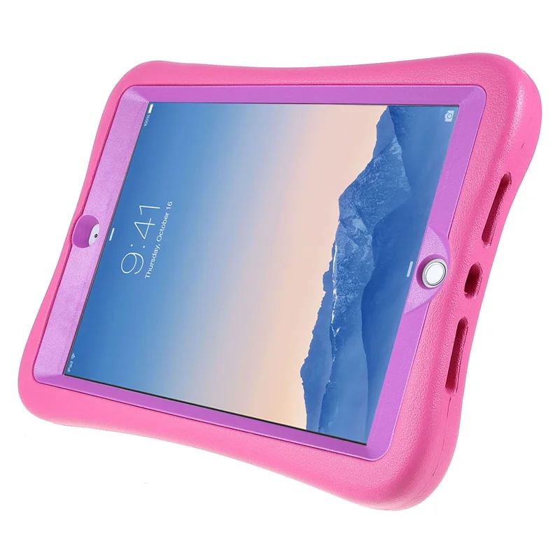 PEPKOO Shock-proof 360° Swivel Kickstand EVA Tablet Case for iPad 10.2 (2020)/(2019) - Pink