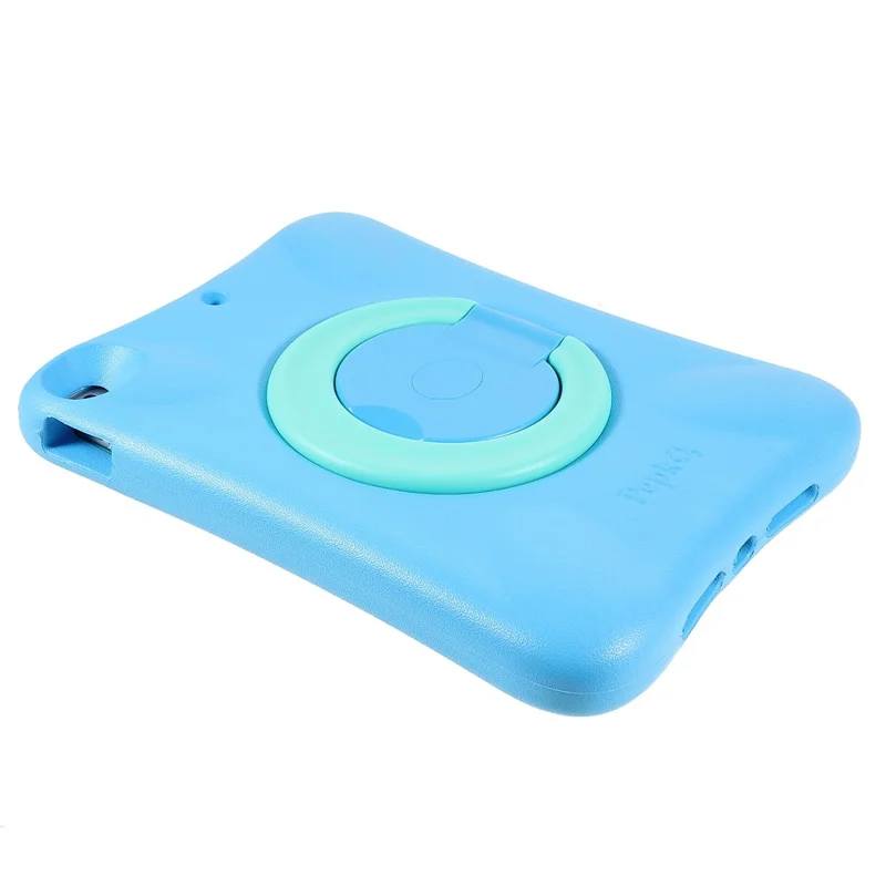 PEPKOO Shock-proof 360° Swivel Kickstand EVA Tablet Case for iPad 10.2 (2020)/(2019) - Sky Blue
