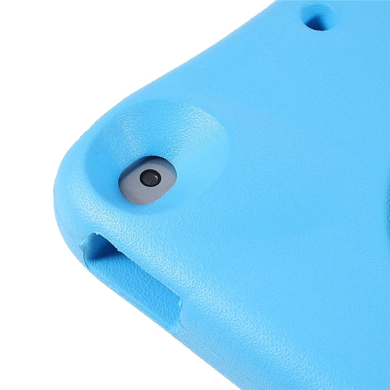 PEPKOO Shock-proof 360° Swivel Kickstand EVA Tablet Case for iPad 10.2 (2020)/(2019) - Sky Blue