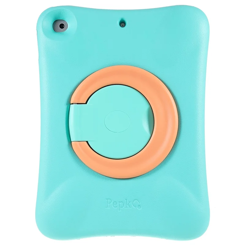 PEPKOO Shock-proof 360° Swivel Kickstand EVA Tablet Case for iPad 10.2 (2020)/(2019) - Light Green