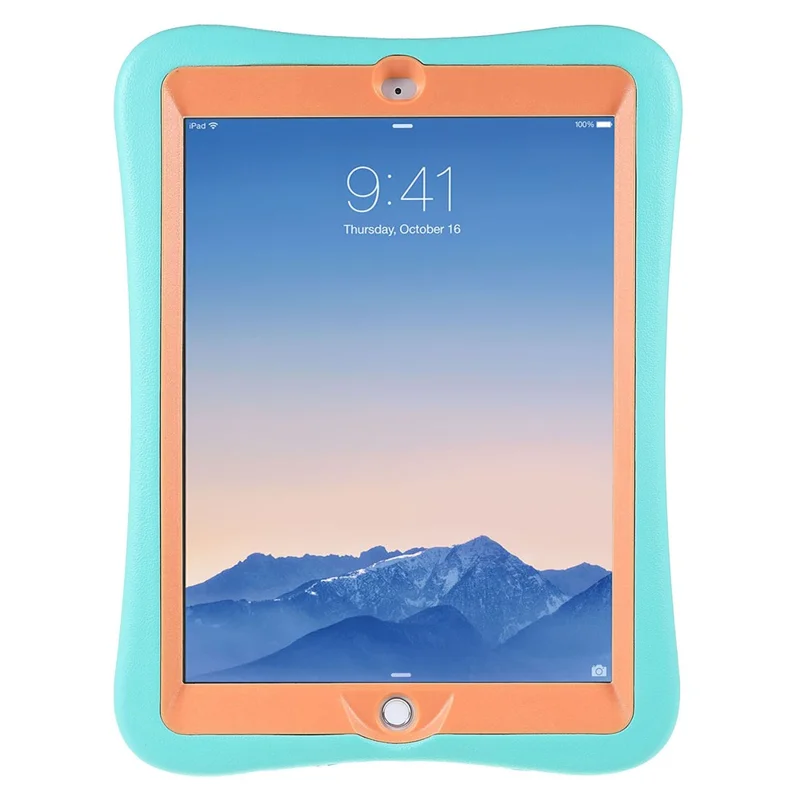 PEPKOO Shock-proof 360° Swivel Kickstand EVA Tablet Case for iPad 10.2 (2020)/(2019) - Light Green
