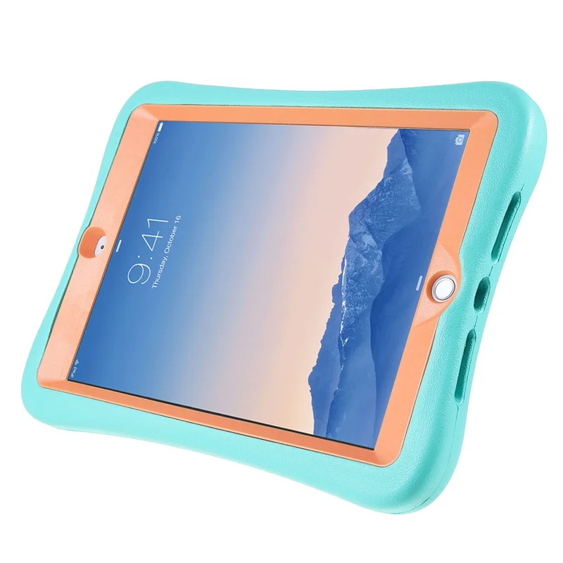 PEPKOO Shock-proof 360° Swivel Kickstand EVA Tablet Case for iPad 10.2 (2020)/(2019) - Light Green