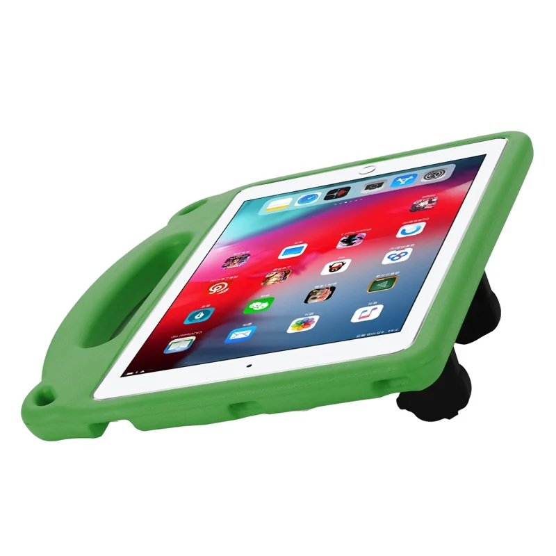 Panda Pattern EVA Shockproof Tablet Case with Kickstand for iPad 10.2 (2021)/(2020)/(2019) - Green