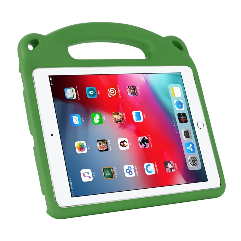 Panda Pattern EVA Shockproof Tablet Case with Kickstand for iPad 10.2 (2021)/(2020)/(2019) - Green