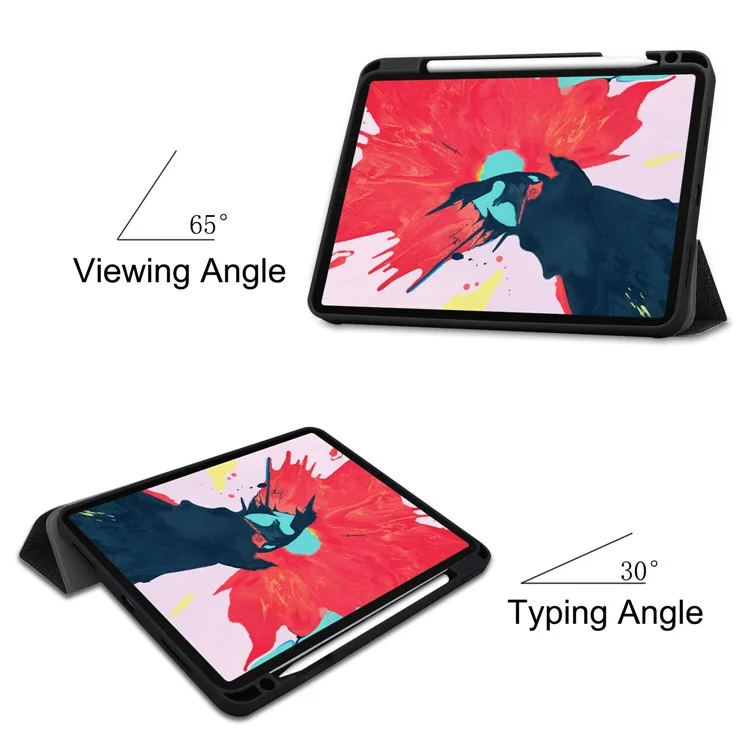 Impressão de Padrões Tri-fold Stand Coather Special Case Para Ipad Pro de 11 Polegadas (2020) /(2018) - Não Me Toque