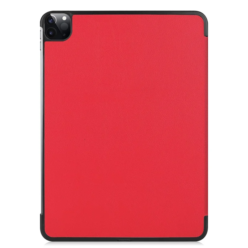 Leather Cover for iPad Air 13 (2026) / (2025) / (2024) / Pro 12.9 (2022) / (2021) / (2020) / (2018) Folio Stand Auto Sleep / Wake Tablet Case - Red