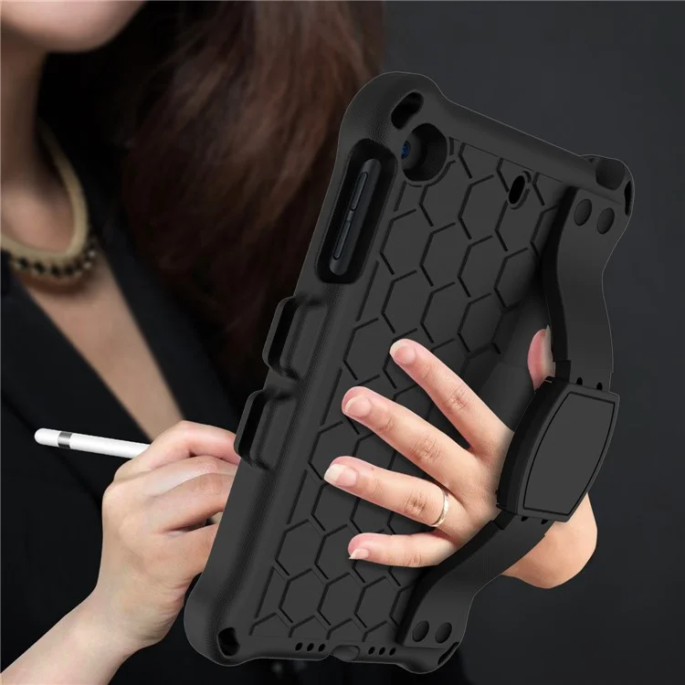 Texture en Nid D'abeille Eva Tablet Hybrid Case Pour Apple Ipad Mini (2019) 7,9 Pouces / Mini 4 / Mini 3 / Mini 2 / Ipad Mini - le Noir