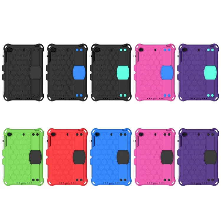 Texture en Nid D'abeille Eva Tablet Hybrid Case Pour Apple Ipad Mini (2019) 7,9 Pouces / Mini 4 / Mini 3 / Mini 2 / Ipad Mini - le Noir