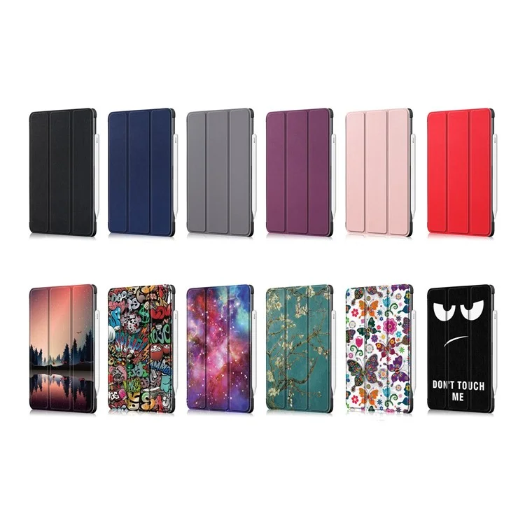 Кожаный чехол-подставка Litch Skin PU Tri-Fold для iPad Air 11 (2024) / Air (2020) / Air (2022) / Pro 11-дюймов (2022) / (2021) / (2020) - черный