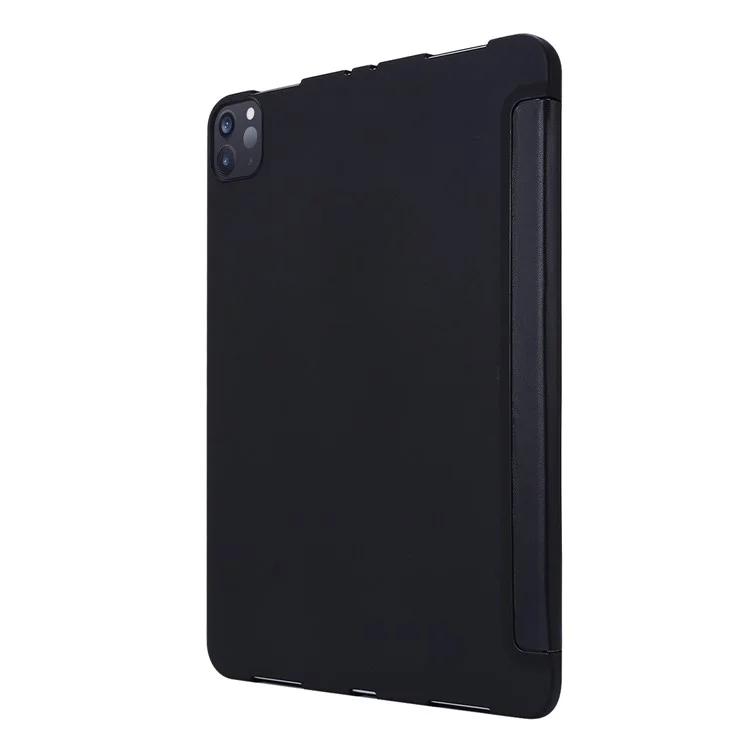 Capa de Tablet de Couro Smart Folio Tri-fold Para Ipad Pro de 11 Polegadas (2020) - Preto