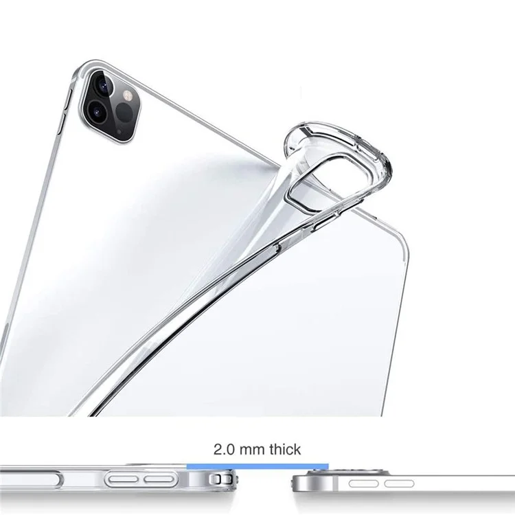 Shell de TPU Transparente Resistente a Gota Para Ipad Pro de 11 Polegadas (2021) (2020)