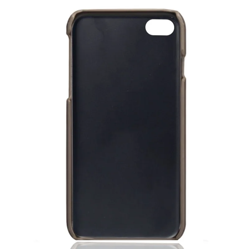 KSQ for iPhone 8/7/SE (2020)/SE (2022) 4.7 inch PU Leather Coated PC Case with Dual Card Slots - Grey