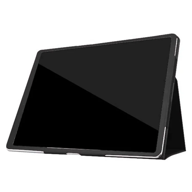 Cubierta de Tableta de Cuero de Soporte de Superficie de Litchi Para Ipad Pro 12.9 Pulgadas (2020) - Negro