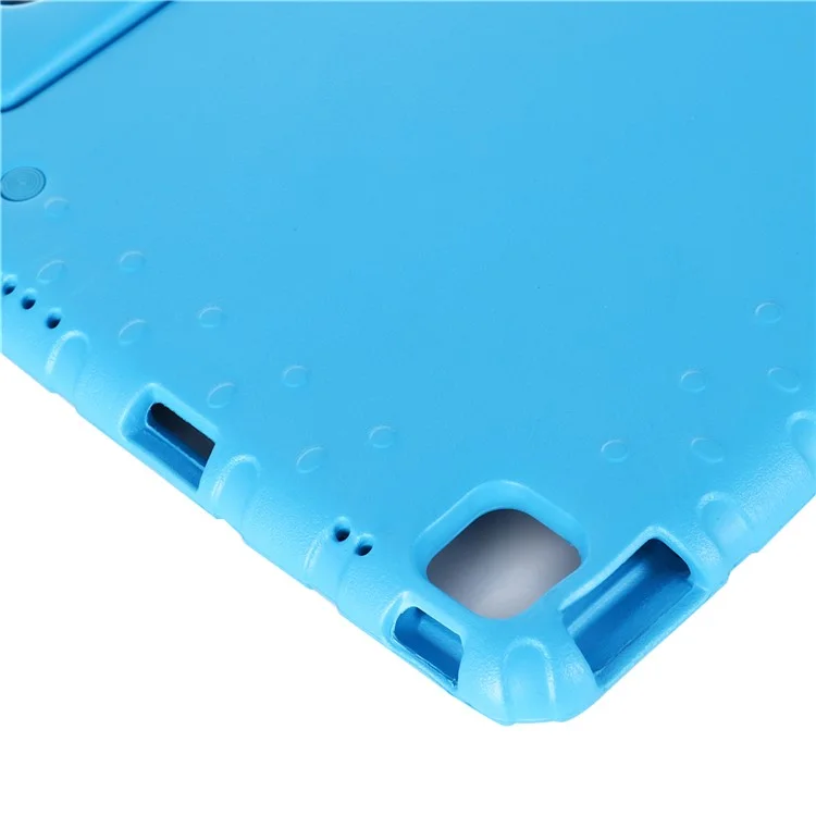 Étui de protection en mousse EVA antichute pour enfants avec support intégré pour iPad Pro 12.9 (2022) (2021) (2020) - Bleu