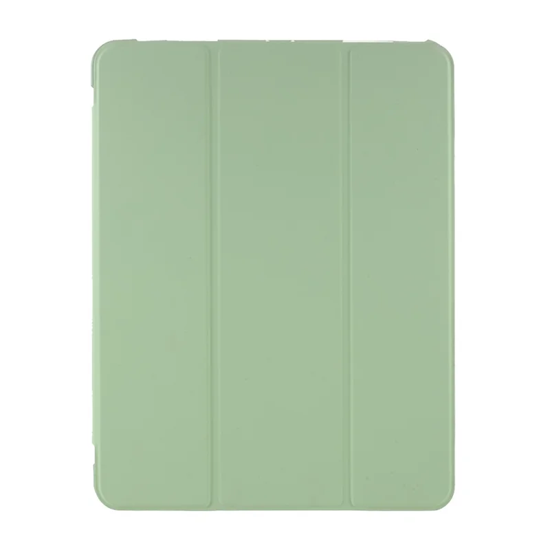 Tri-fold Stand Smart Leather Tablet Case with Pen Slot for iPad Pro 11-inch (2021)(2020)(2022) - Light Green