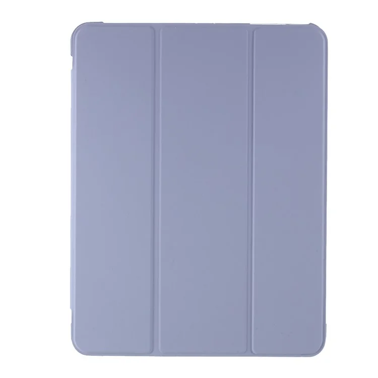 Caixa De Tabuleta De Couro Inteligente Tri-fold Com Slot Caneta Para Ipad Pro 11 Polegadas (2021) (2020) (2018) - Roxo