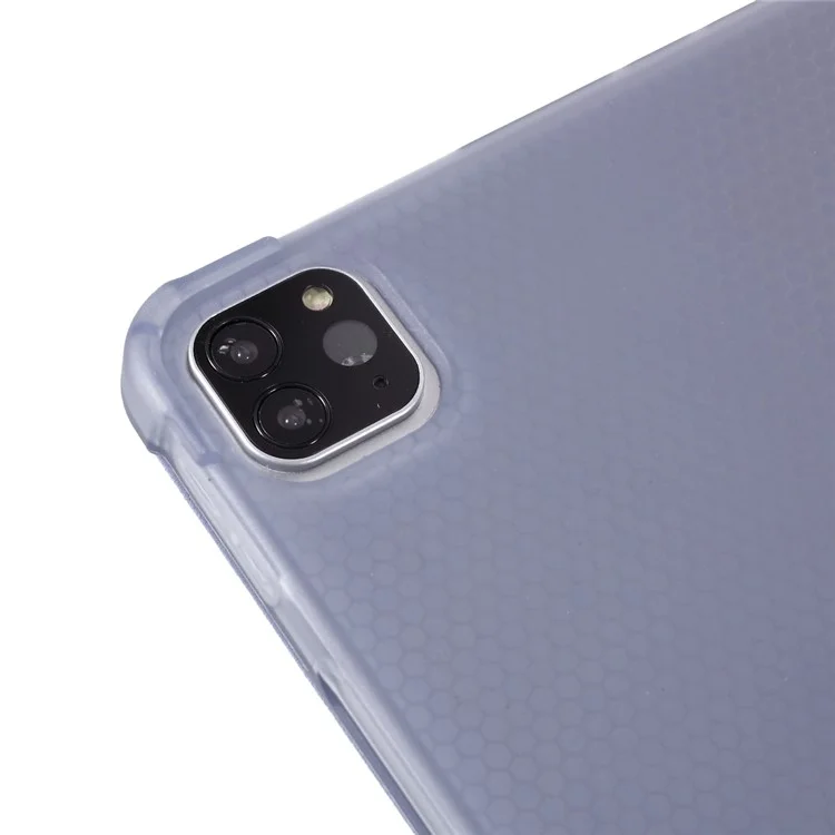 Étui en cuir intelligent à trois volets avec emplacement pour stylet pour iPad Pro 11 pouces (2021)(2020)(2022) - Violet